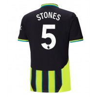 Camiseta Manchester City John Stones #5 Visitante Equipación 2024-25 manga corta